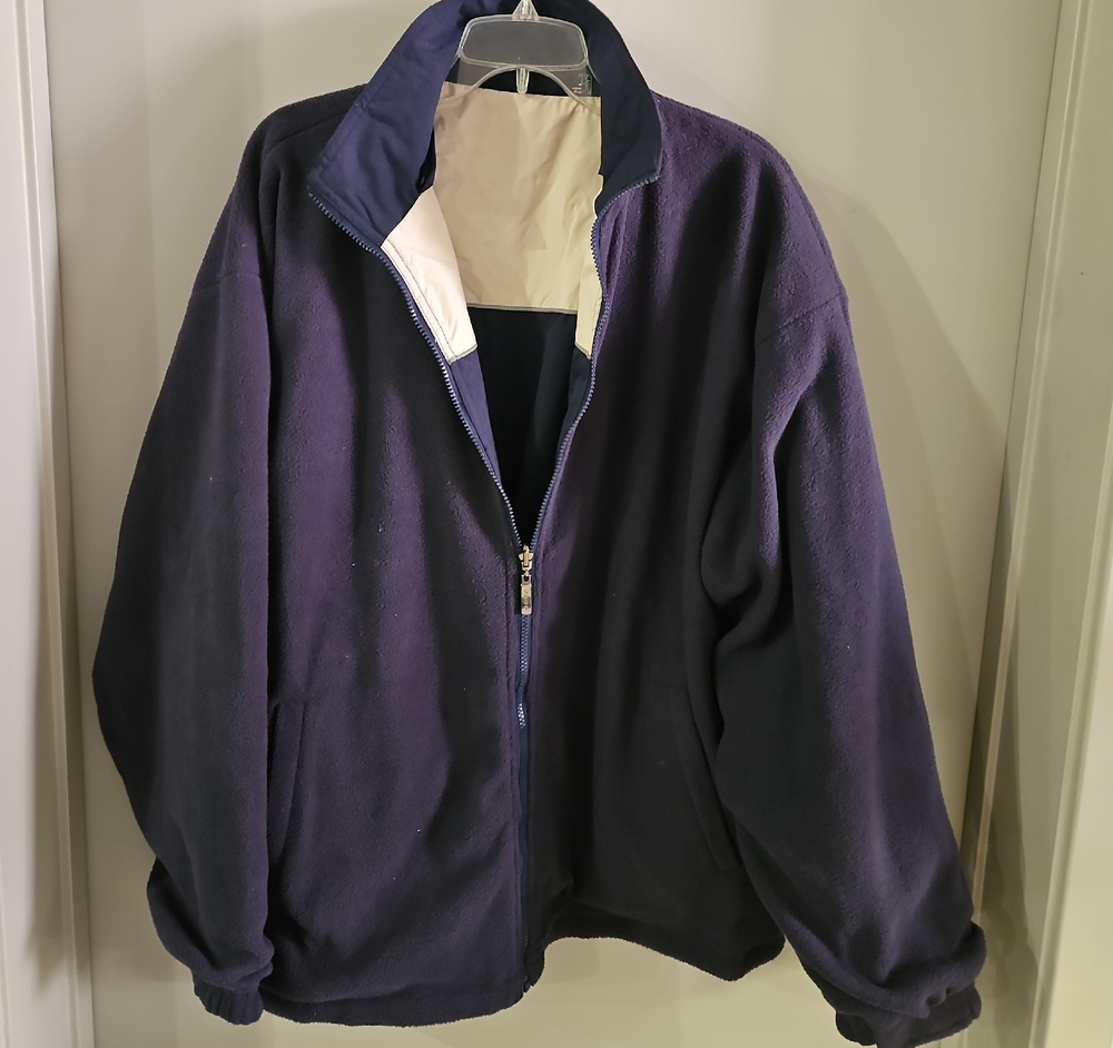 Navy Blue Fleece Jacket